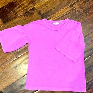 New Crew cuts every day, flutter sleeve T-shirt